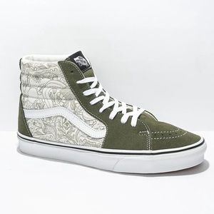 NWOT Vans SK8 Hi Desert Skulls Grape Leaf